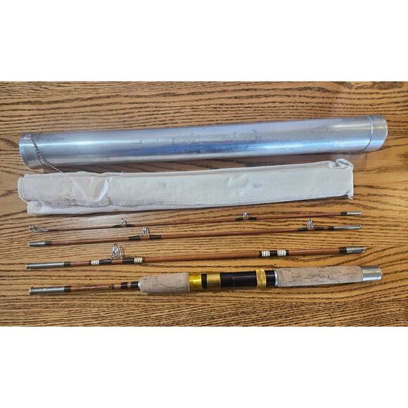 VINTAGE WRIGHT & MCGILL CO. EAGLE CLAW "TRAILMASTER" SPIN/FLY ROD 6 1/2ft - Picture 2 of 8